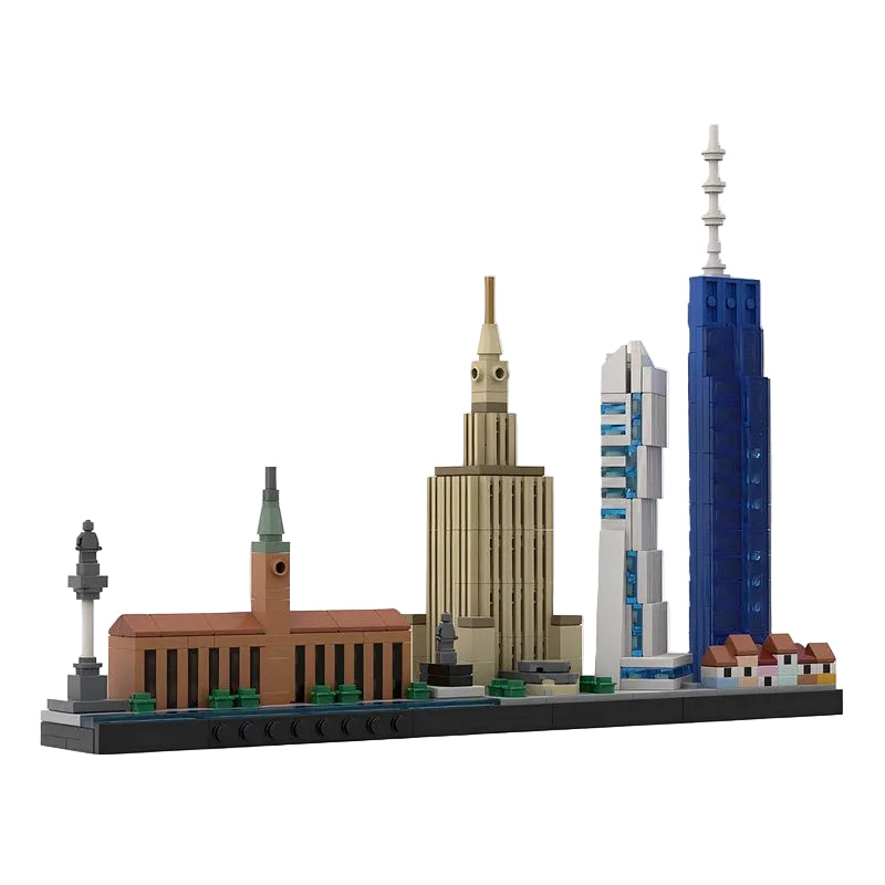 Warsaw Skyline Building Kit | Poland City LEGO-Compatible MOC - 2