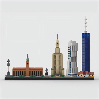 Warsaw Skyline Building Kit | Poland City LEGO-Compatible MOC - 4