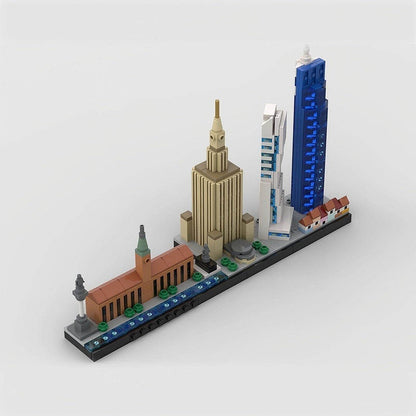 Warsaw Skyline MOC Building Kit | Poland City Architecture Model Kit - 2