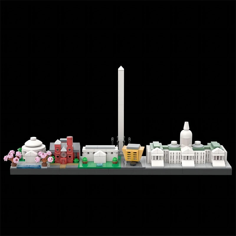Washington City Skyline MOC Building Kit | Landmark Architecture Model - 1