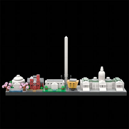 Washington City Skyline MOC Building Kit | Landmark Architecture Model - 1