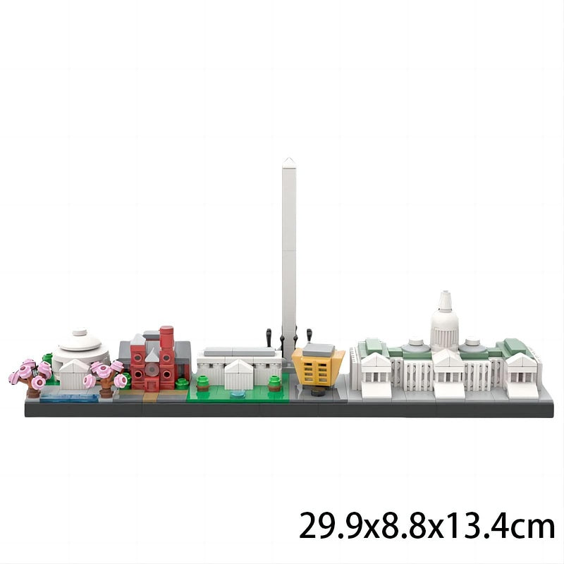 Washington City Skyline MOC Building Kit | Landmark Architecture Model - 2