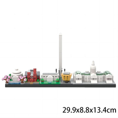 Washington City Skyline MOC Building Kit | Landmark Architecture Model - 2