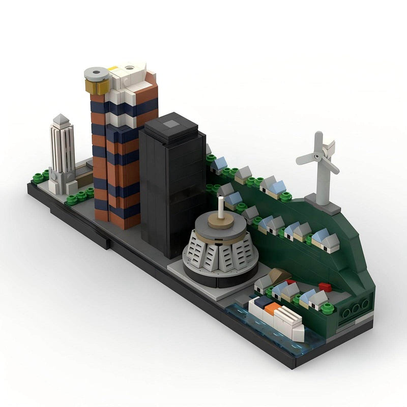 Wellington Skyline Building Kit | LEGO-Compatible MOC - 1
