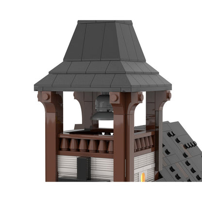 Western Church MOC Building Kit | Historic Architecture Model - 6