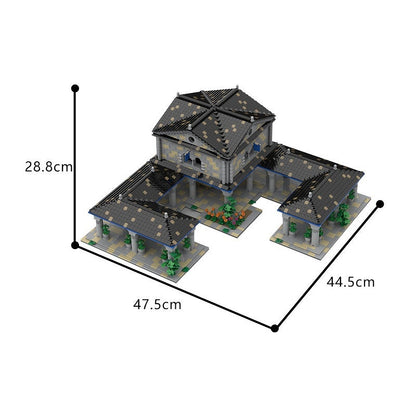 Western European Town Center MOC Architecture Building Kit - 3
