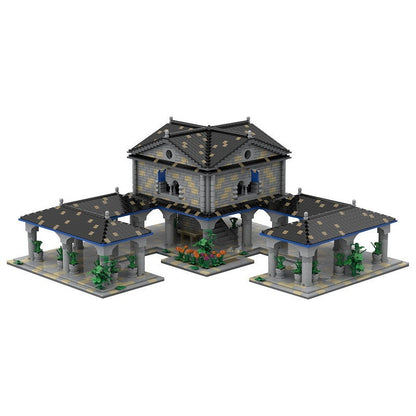 Western European Town Center MOC Architecture Building Kit - 4