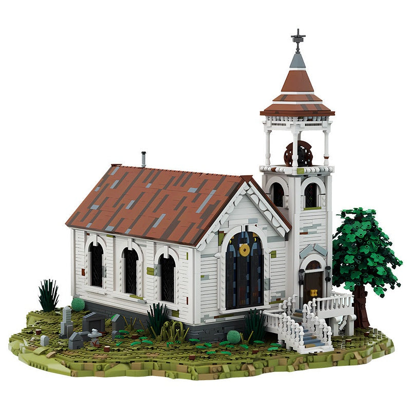 Western Frontier Church MOC Building Kit | Historic Architecture Model - 1
