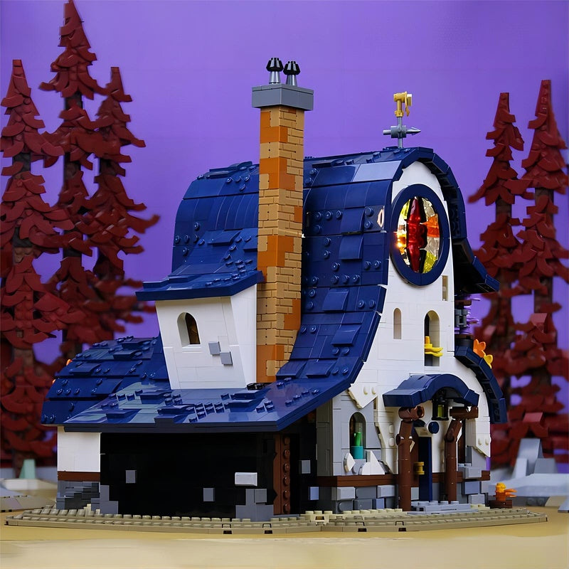 Whimsical Owl Cottage MOC Fantasy Architecture Building Kit - 2
