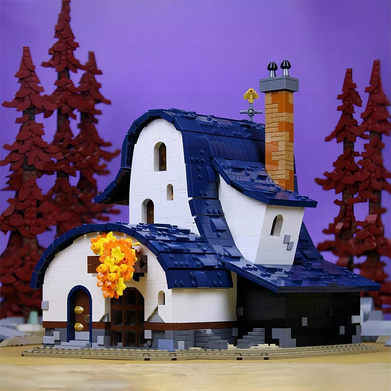 Whimsical Owl Cottage MOC Fantasy Architecture Building Kit - 4