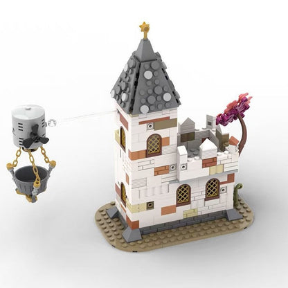 White Church Outpost MOC Building Kit | Rural Architecture Model - 1