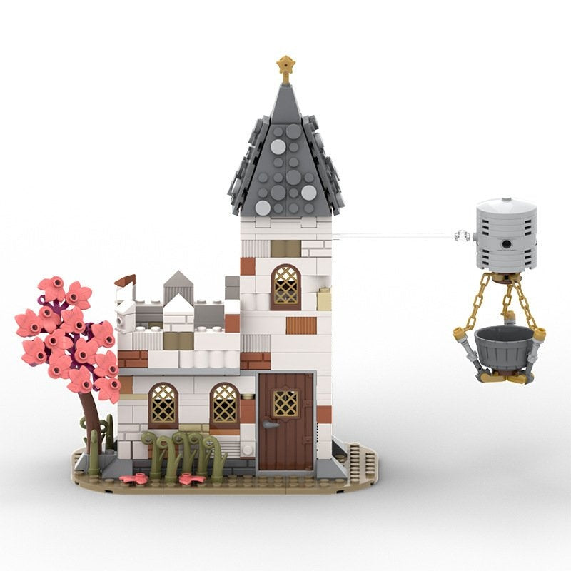 White Church Outpost MOC Building Kit | Rural Architecture Model - 2