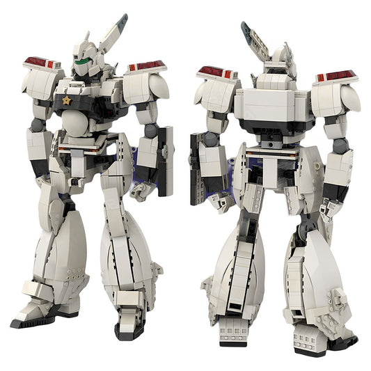 White Law Enforcement Patrol Mecha MOC Building Kit - 1