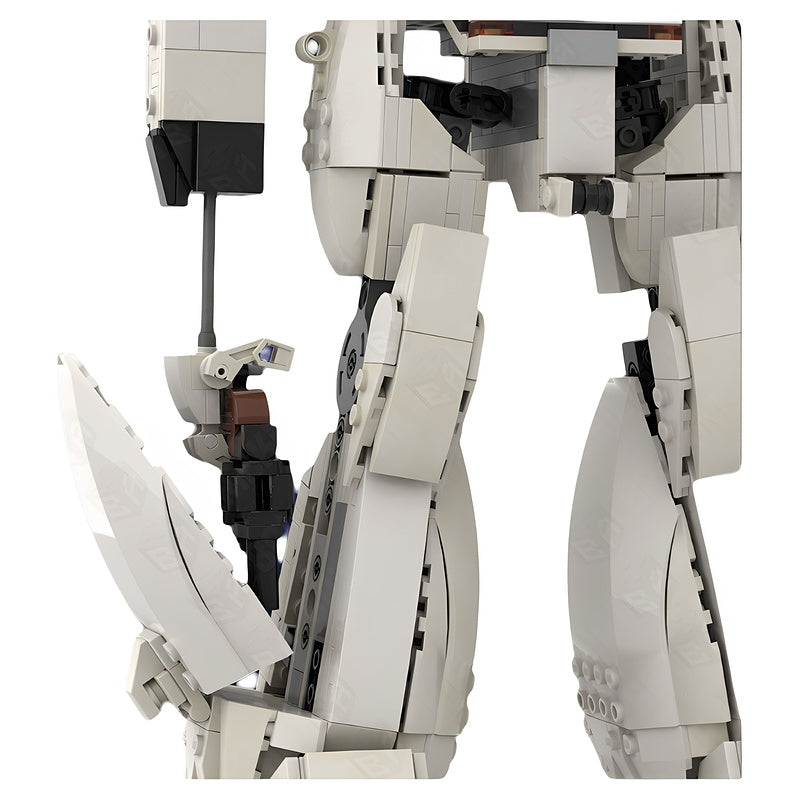 White Law Enforcement Patrol Mecha MOC Building Kit - 3