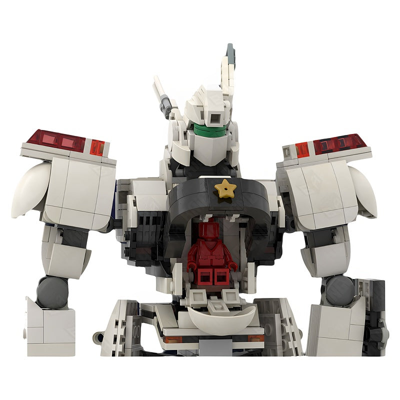 White Law Enforcement Patrol Mecha MOC Building Kit - 4