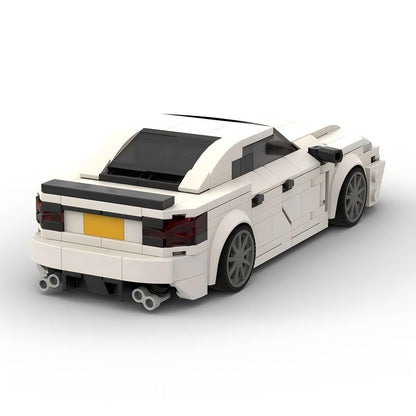 White Luxury Executive Sport Sedan F-Sport Inspired Building Kit | LEGO-Compatible MOC - 2