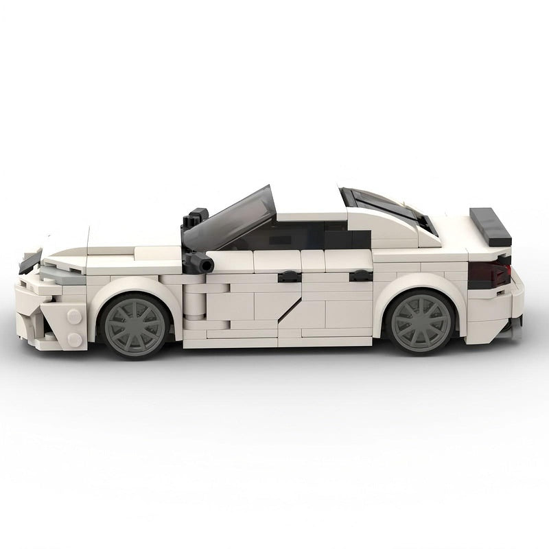 White Luxury Executive Sport Sedan F-Sport Inspired Building Kit | LEGO-Compatible MOC - 4