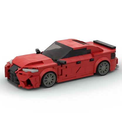 White Luxury Executive Sport Sedan F-Sport Inspired Building Kit | LEGO-Compatible MOC - 7