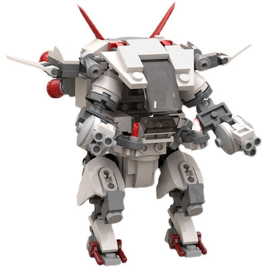 White Rabbit Mech MOC Building Kit | Futuristic Animal Robot Figure - 1