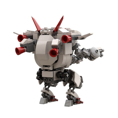 White Rabbit Mech MOC Building Kit | Futuristic Animal Robot Figure - 2