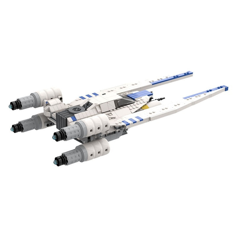 White Rebel Troop Carrier Space Gunship MOC Building Kit - 3
