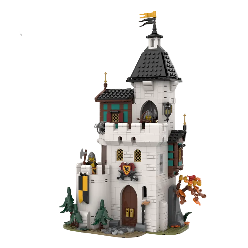 White Tower Building Kit | LEGO-Compatible MOC - 1