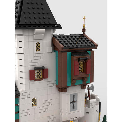 White Tower Building Kit | LEGO-Compatible MOC - 4