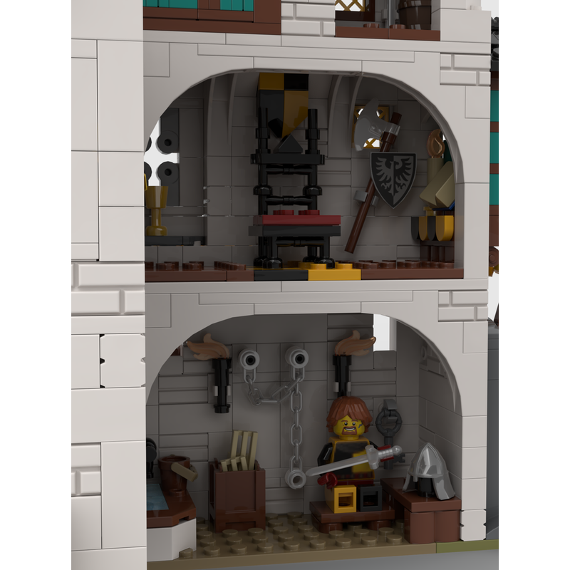 White Tower Building Kit | LEGO-Compatible MOC - 7