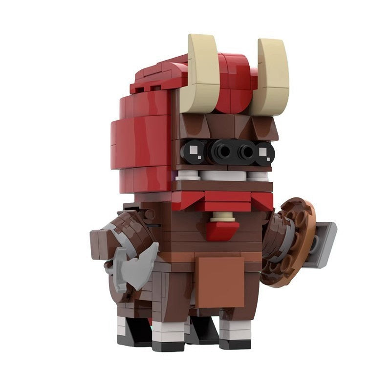 Wild Fantasy Hero BrickHeadz Building Kit | LEGO-Compatible MOC - 1