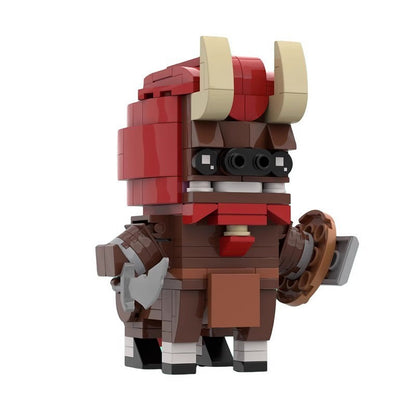 Wild Fantasy Hero BrickHeadz Building Kit | LEGO-Compatible MOC - 1