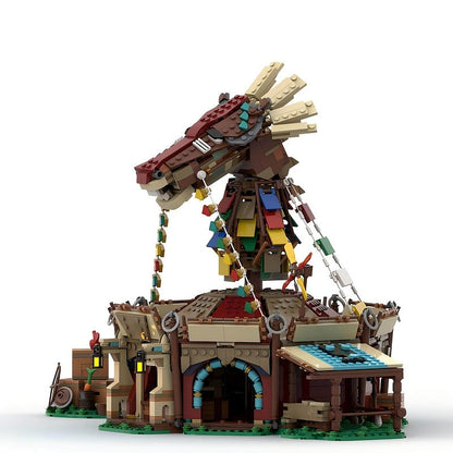 Wild Frontier Horse Stable MOC Rural Building Kit - 3