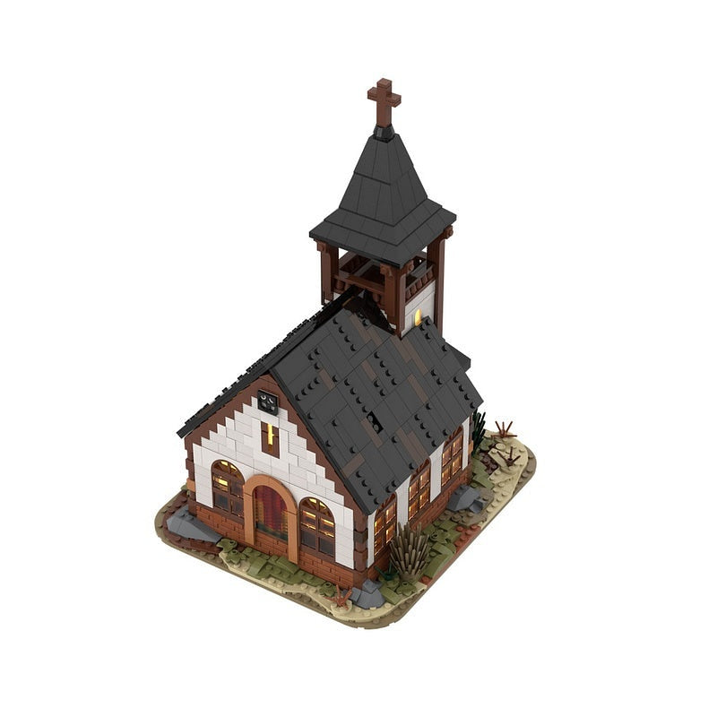 Wild West Frontier Church MOC Building Kit | Western Architecture Model - 4