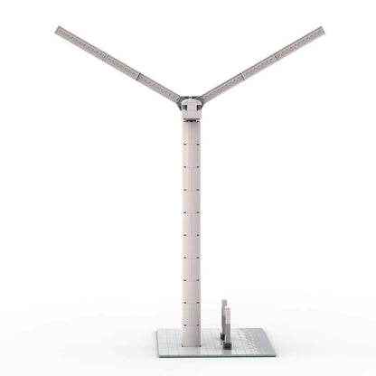 Wind Turbine with EV Charging Station Building Kit | Compatible MOC - 4