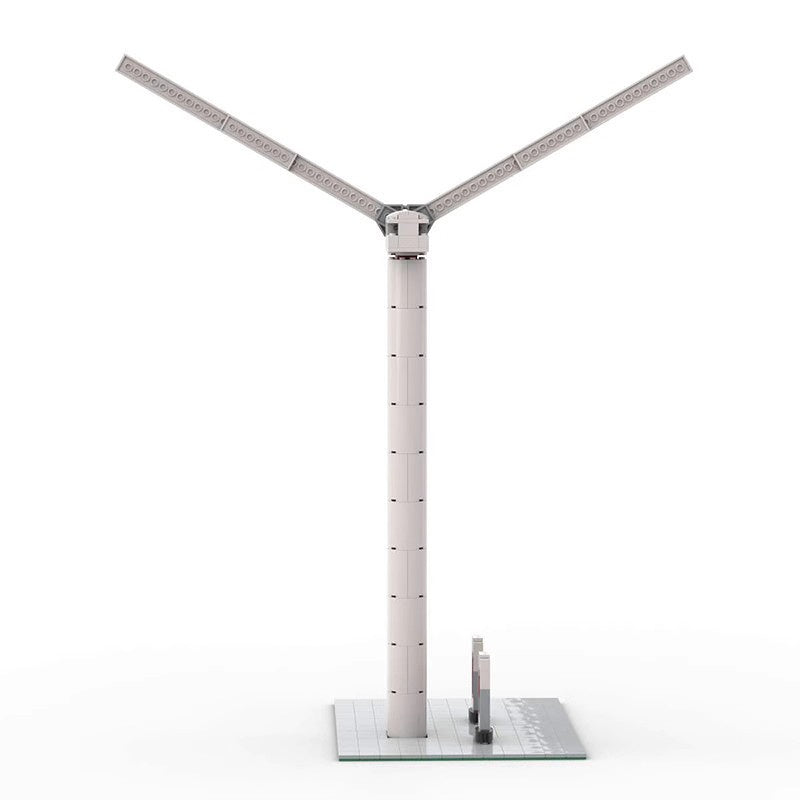 Wind Turbine with EV Charging Station Building Kit | LEGO-Compatible MOC - 4