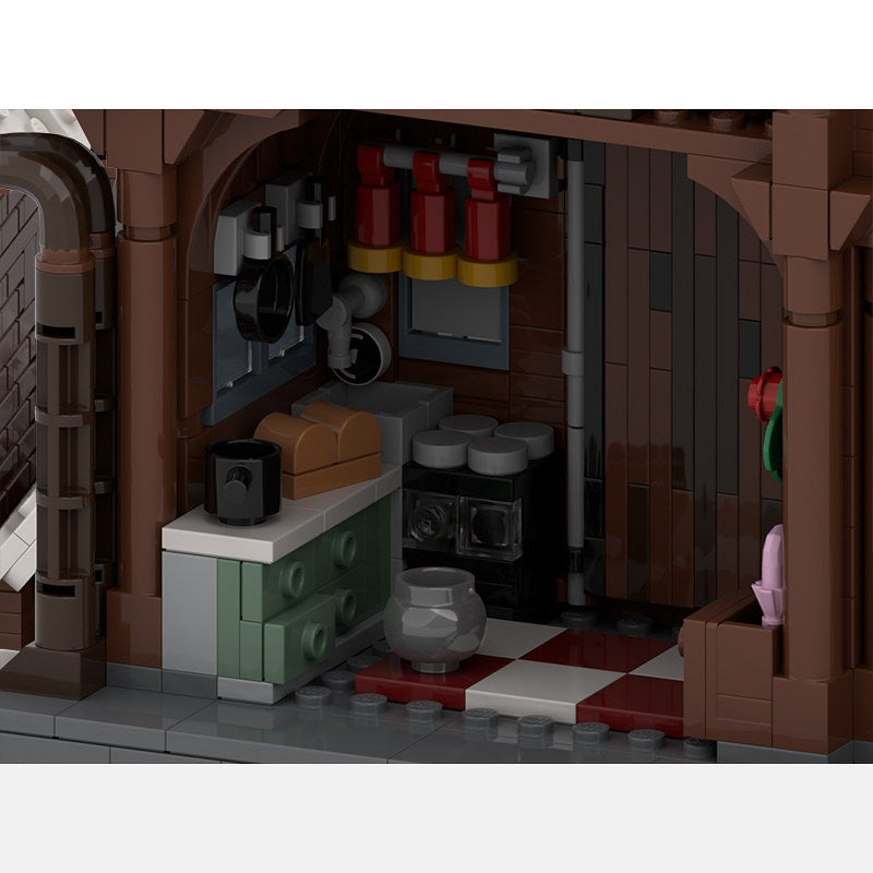 Winter Cottage MOC Building Kit | Christmas Cabin Architecture Model - 4