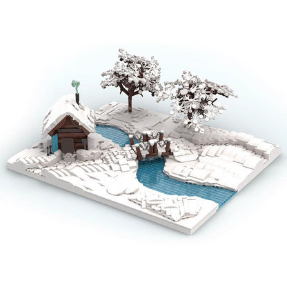 Winter Scene Building Kit | LEGO-Compatible MOC - 1