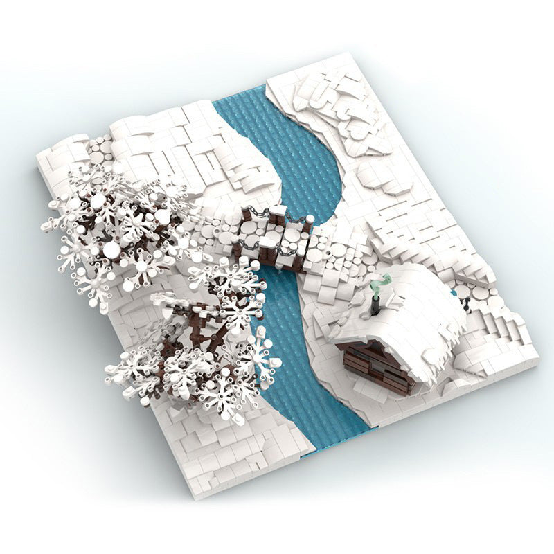 Winter Scene Building Kit | LEGO-Compatible MOC - 2