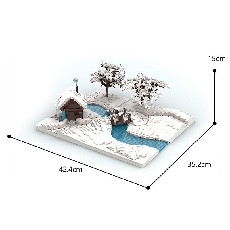 Winter Scene Building Kit | LEGO-Compatible MOC - 4