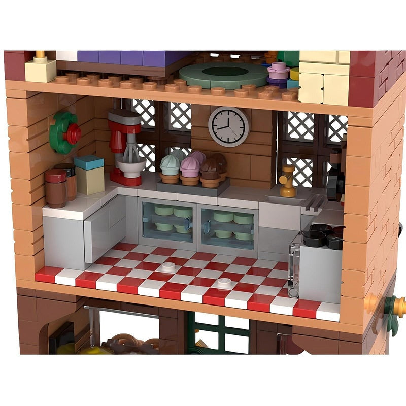Winter Village Bakery Building Kit | LEGO-Compatible MOC - 3