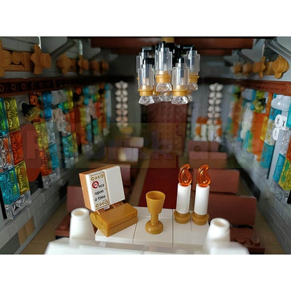 Winter Village Cathedral Building Kit | Compatible MOC - 6