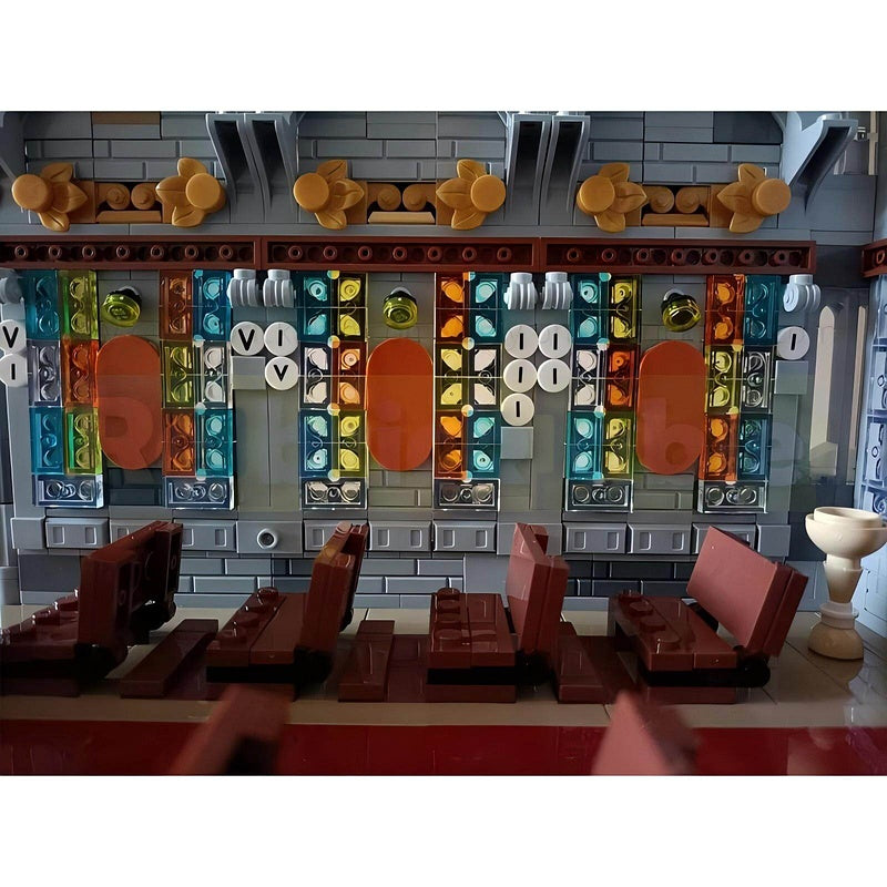 Winter Village Cathedral Building Kit | LEGO-Compatible MOC - 7