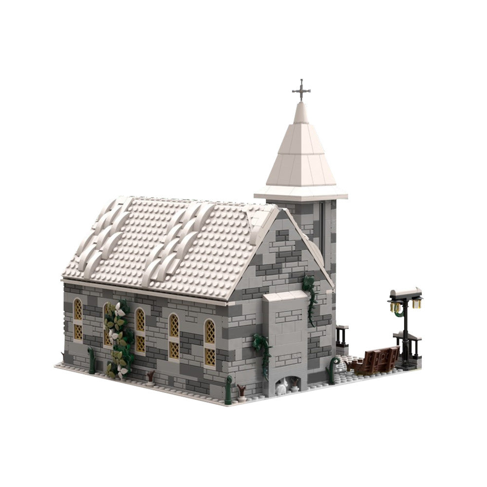 Winter Village Church Building Kit | Compatible MOC - 5