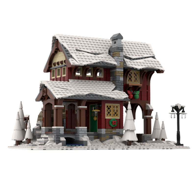 Winter Village Cider Mill Building Kit | Compatible MOC - 1