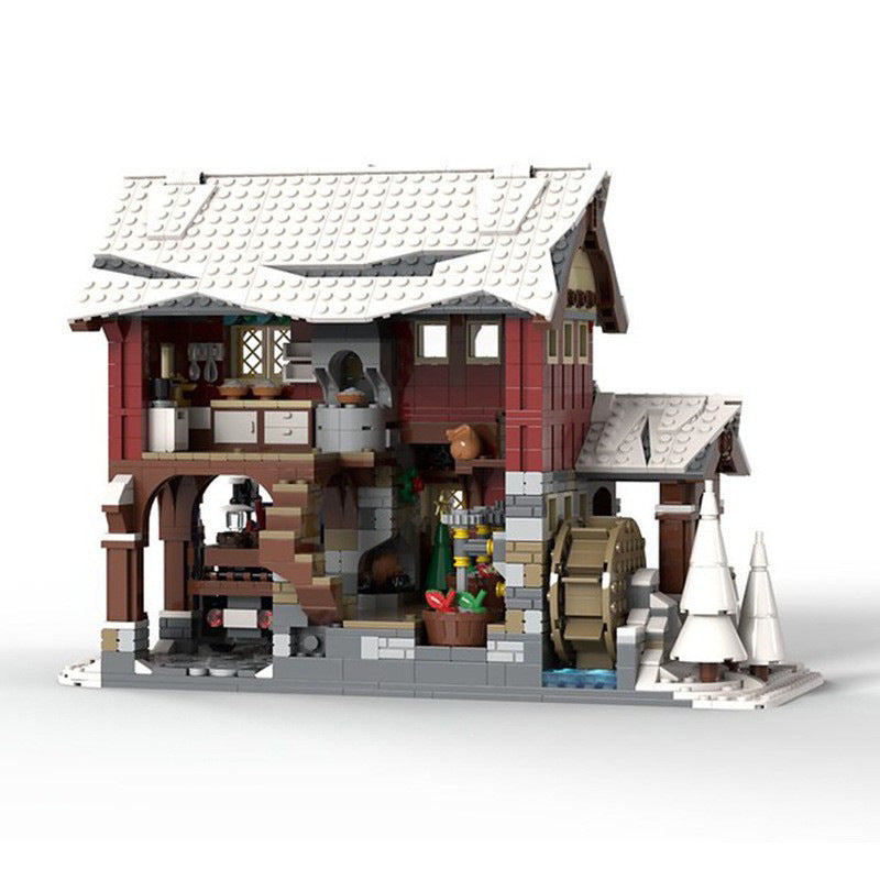 Winter Village Cider Mill Building Kit | Compatible MOC - 2