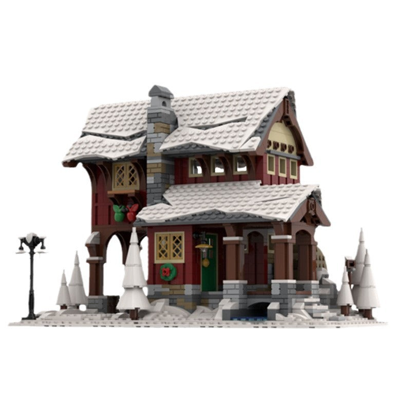 Winter Village Cider Mill Building Kit | Compatible MOC - 4