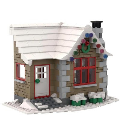 Winter Village Cottage Building Kit | LEGO-Compatible MOC - 1