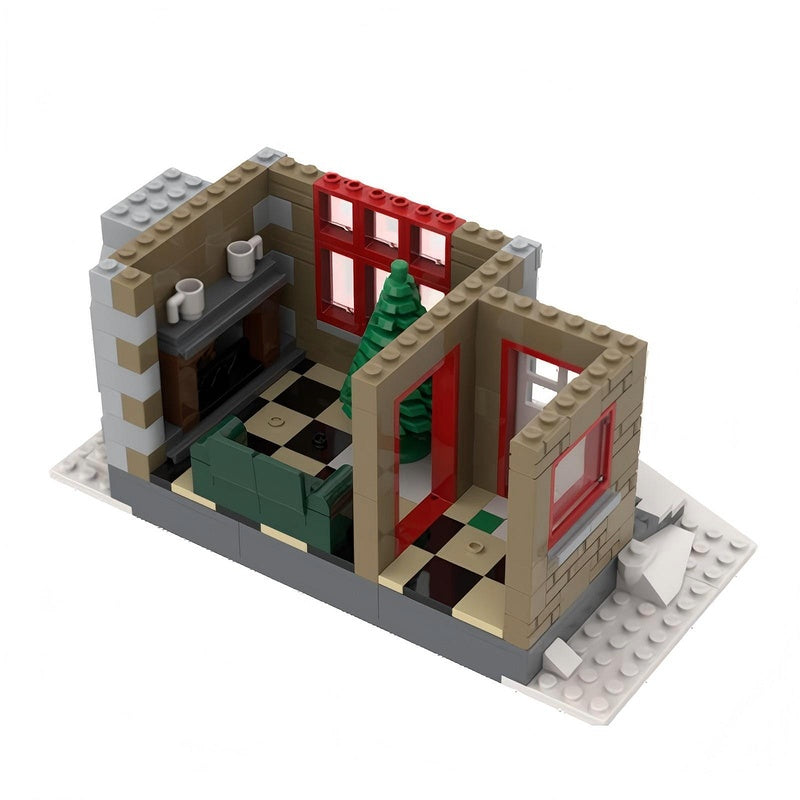 Winter Village Cottage Building Kit | LEGO-Compatible MOC - 5