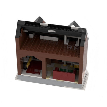Winter Village House MOC Building Kit | Cozy Snowy Cottage Architecture - 2
