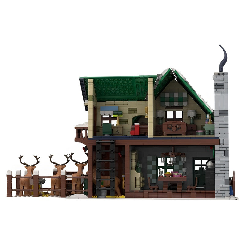 Winter Village Reindeer Ranch MOC Building Kit - 4