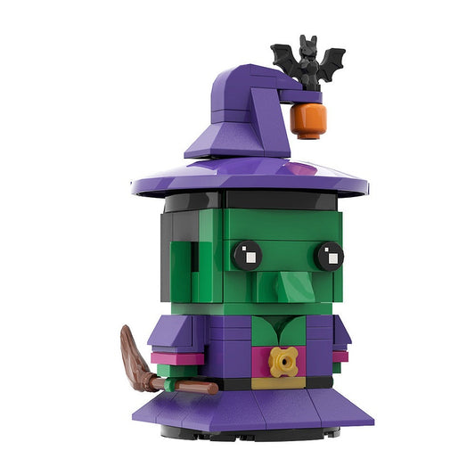 Witch Cube Character MOC Building Kit | Halloween Fantasy Figure Model - 1